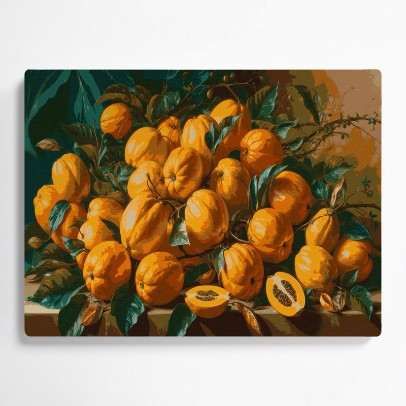 Art mural en métal brun Fruit Cocona, H 8 po x l 10 po