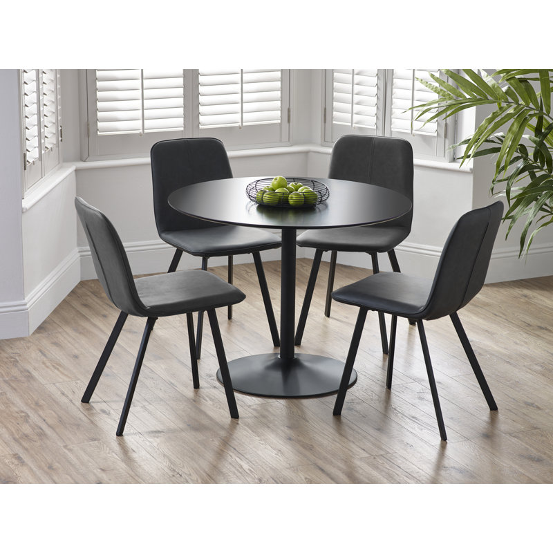 Colbourne Sata 4 - Person Dining Set, Black