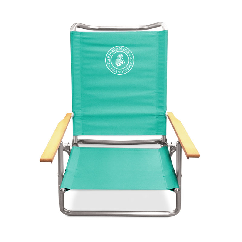 Chaise de plage inclinable, Bleu sarcelle