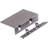 Small Half Mortise Steel Lock for Chest or Box Lid with Skeleton Key