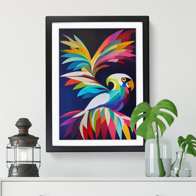 Cockatoo Geometric - Single Picture Frame Print