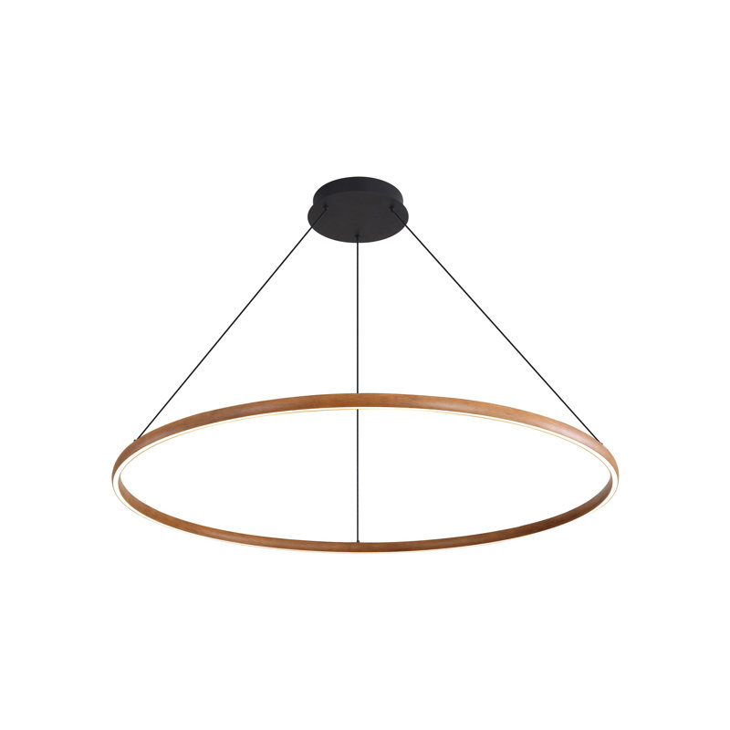 Lustre à DEL 47 po Nurein, Noyer