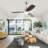 42” Ceiling Fan Light With Remote Control (Walnut)-972668508