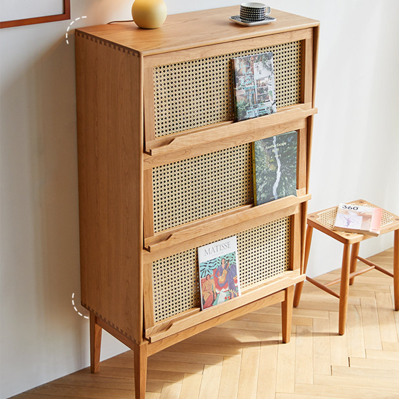 Bibliothèque de rangement simple de style nordique