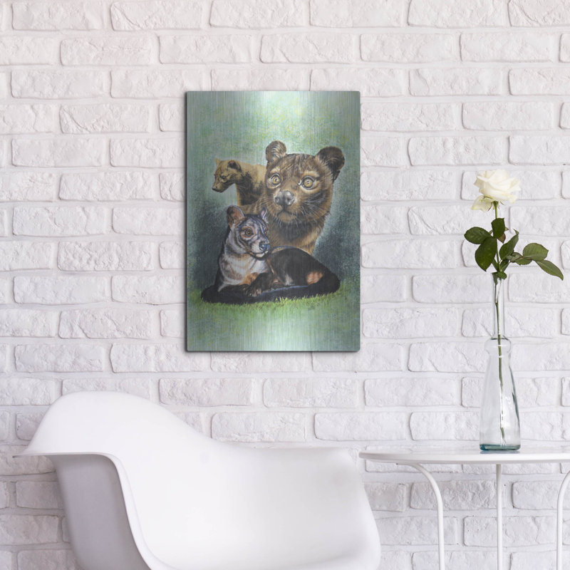 «Fossa» par Barbara Keith, art mural en métal, H 24 po x l 16 po