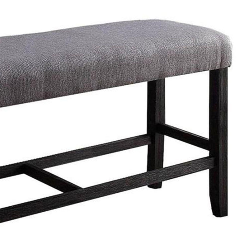 1pc comptoir hauteur banc banc espresso rembourré bois rembourré siège tablier cuisine salle à manger support de repose-pieds