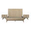 Nollet Modern 3 Piece Bedroom Set in Acacia Wood with Headboard-855054145-856623435