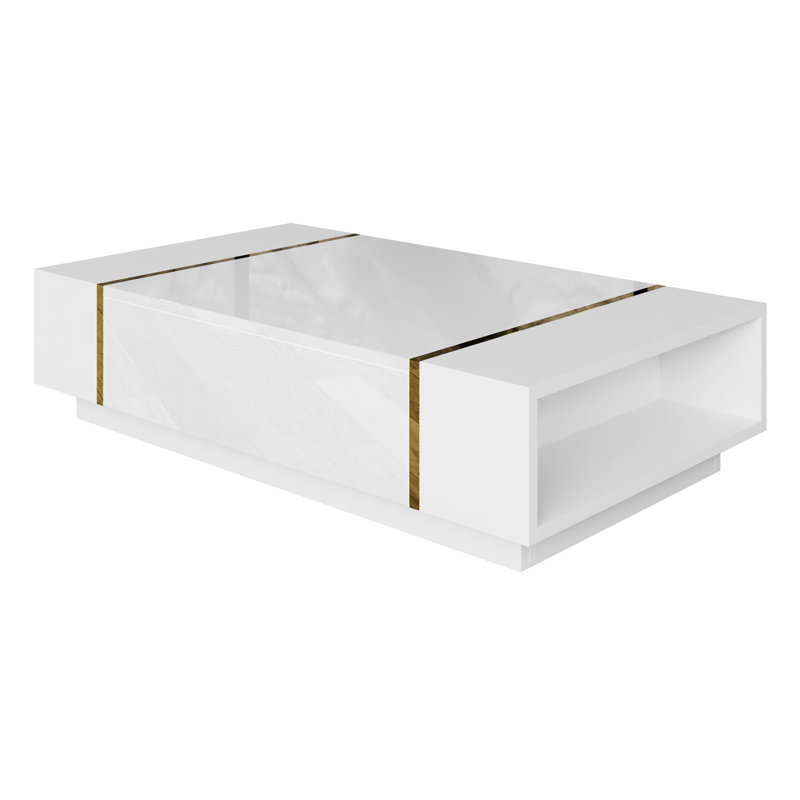 Academy coffee table, White