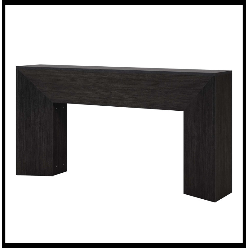 63" Console Table, Wooden Sofa Table Hallway Foyer Table