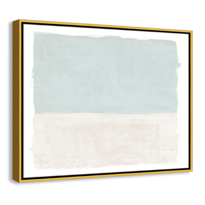 «Ocean Tides I», reproduction de paysage par Natalie Carpentieri, 29.5'' W x 23.5'' H, Toile avec cadre, Flotteur doré