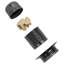 Symple Stuff Lamp Holders 2 Pcs Glossy Black E27-1691623431