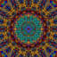 Tapisserie en coton psychédélique 3d burst