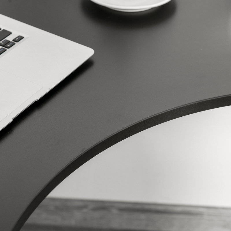 Alliana L-Shaped Metal Base Executive Desk