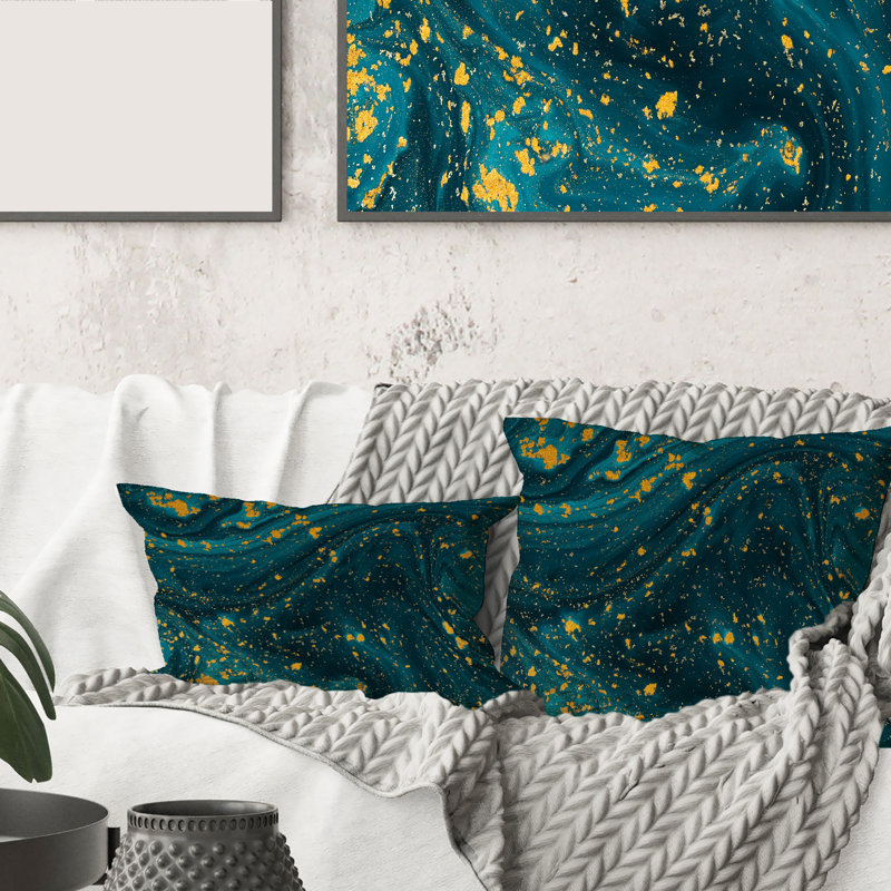 Housse et insert rectangulaire en marbre avec paillettes