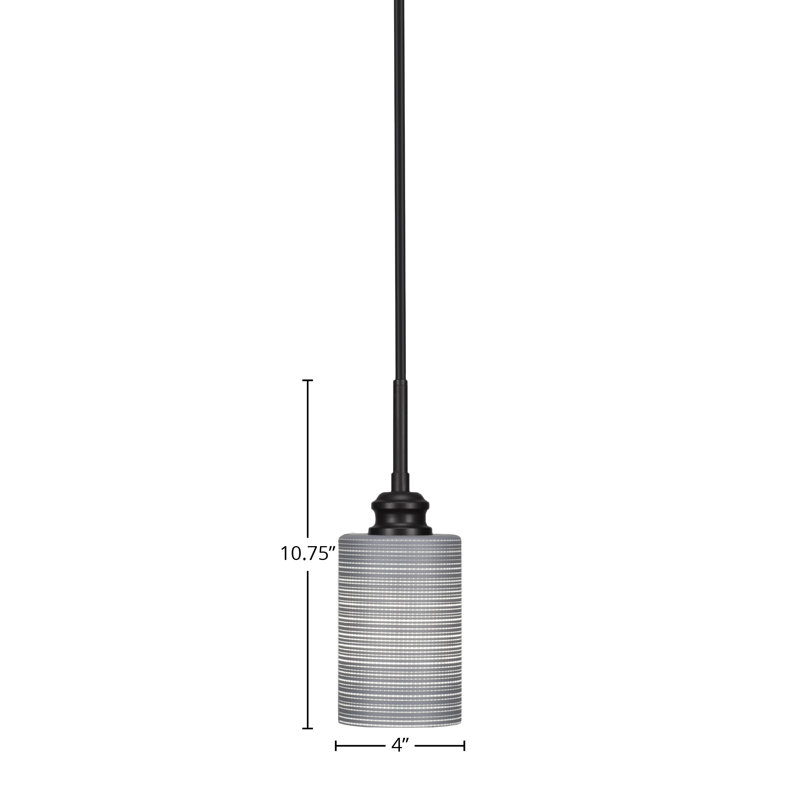 Edge Cord Mini Pendant, Gray, Espresso