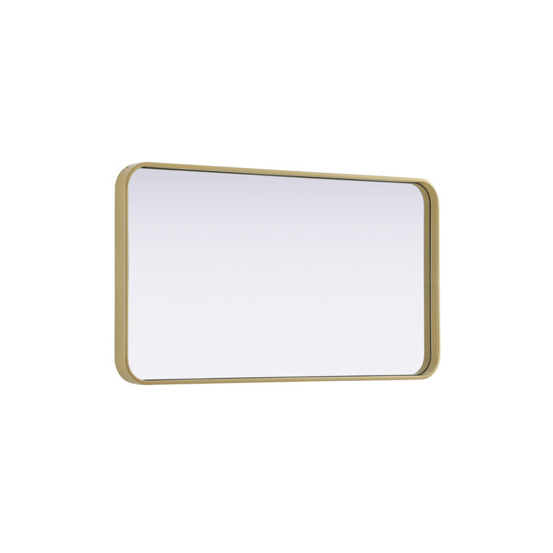 Erath Contour Metal Mirror, Brass, 36" x 20"