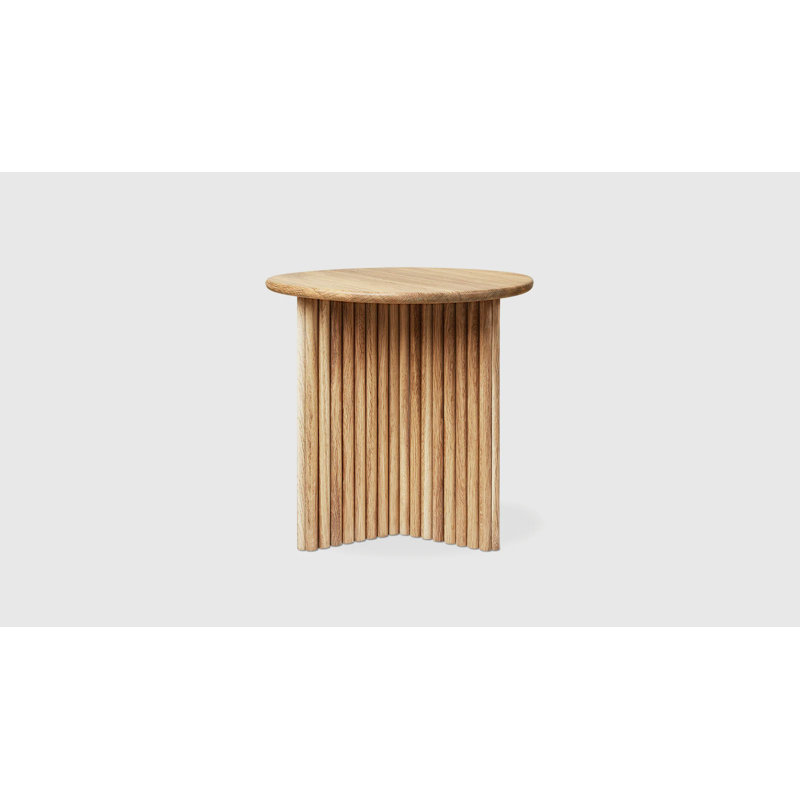 Odeon End Table, White Oak