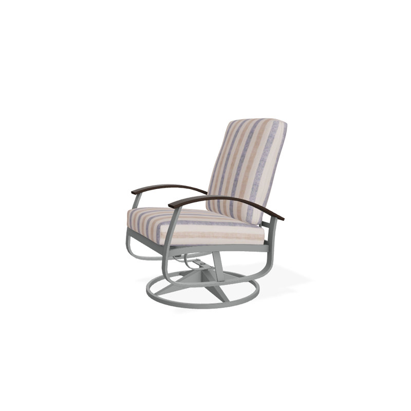 Belle Isle Outdoor Swivel Lounge Chair, Cast Slate Sunbrella® Plainweave, Kona P10, Textured Graphite