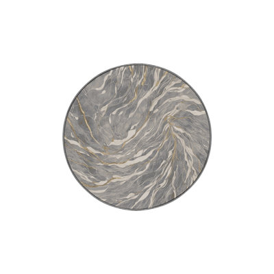 Machine Washable Gray Area Rug