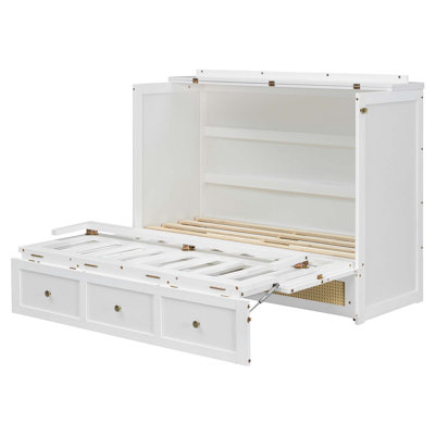 Murphy Bed with Large Drawers