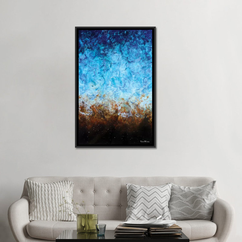 «From Sea to Shore» par Vinn Wong - reproduction d'art, Aucun mat, Toile avec cadre noir, H 48 po x l 32 po x P 1,5 po