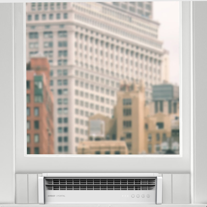 Sharper Image PORTAL Window Fan with Reversible Exhaust Mode, White