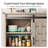 Kitchen Sideboard Buffet Cabinet with Sliding Barn Door and Adjustable Shelves, Storage Cabinet for Dining Room, Kitchen, Hallway, Living Room-119249846