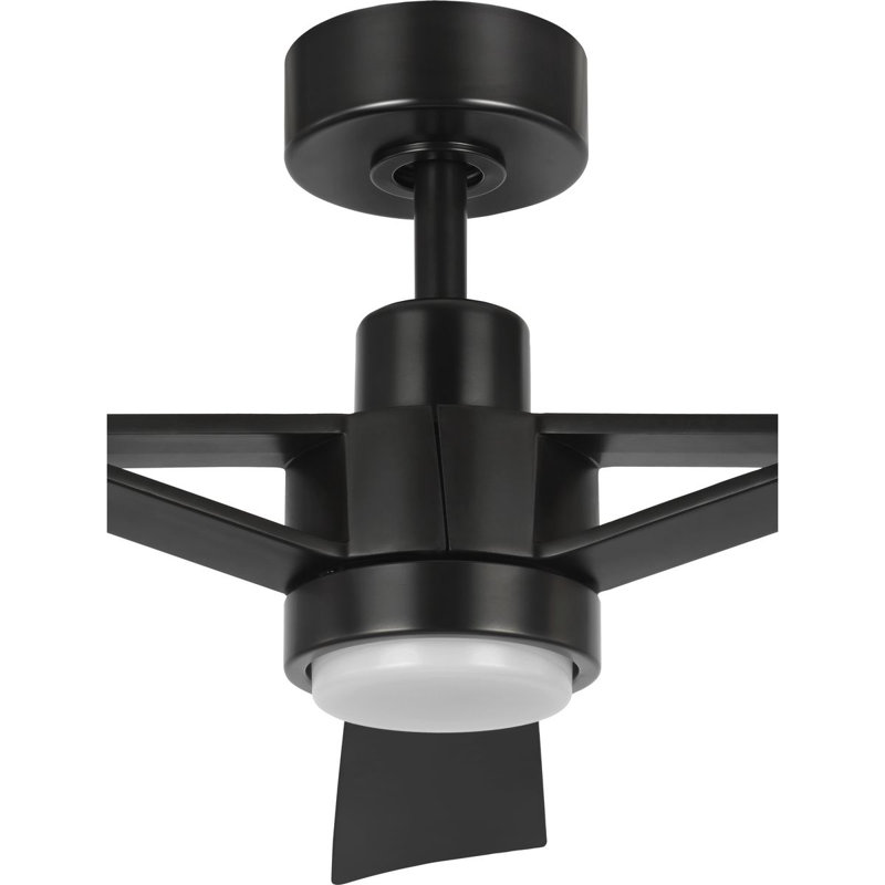 Belen 60'' Matte Black Ceiling Fan with LED Light