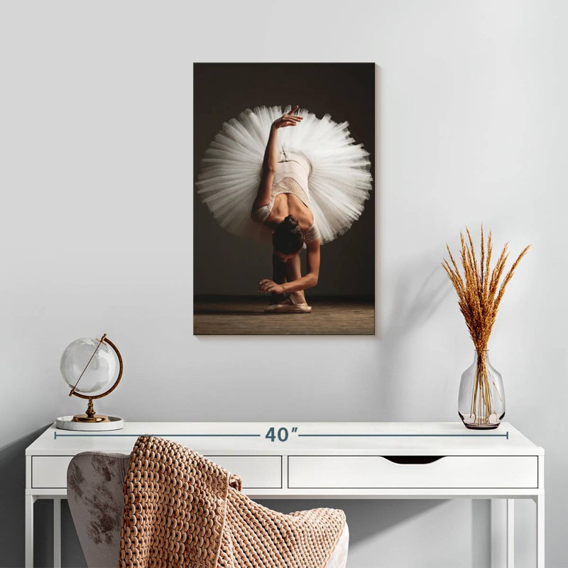 Enn Posed Ballet Dancer, 24" H x 16" W