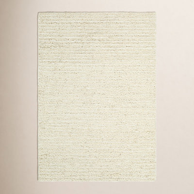 Amhurst Handmade Wool Cream Rug