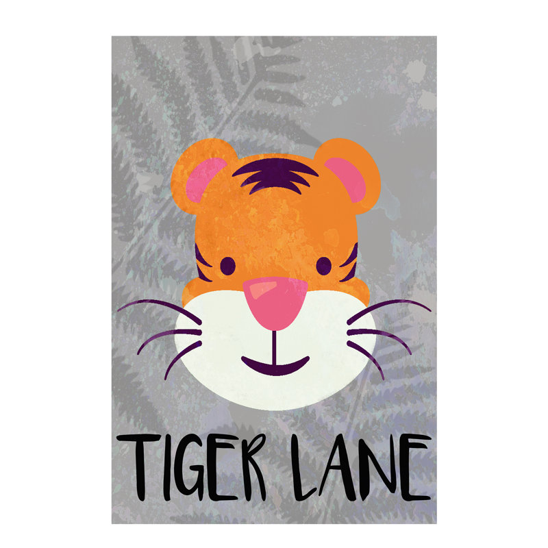 Impression sur papier Tigert Lane Tiger Lane, H 40 po x l 28 po x P 1 po, Papier