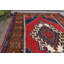 Tapis rouge en laine de 56,3 x 98,8 pouces à motif géométrique traditionnel