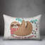  Coussin Eat Sleep Be Merry Sloth-380119305