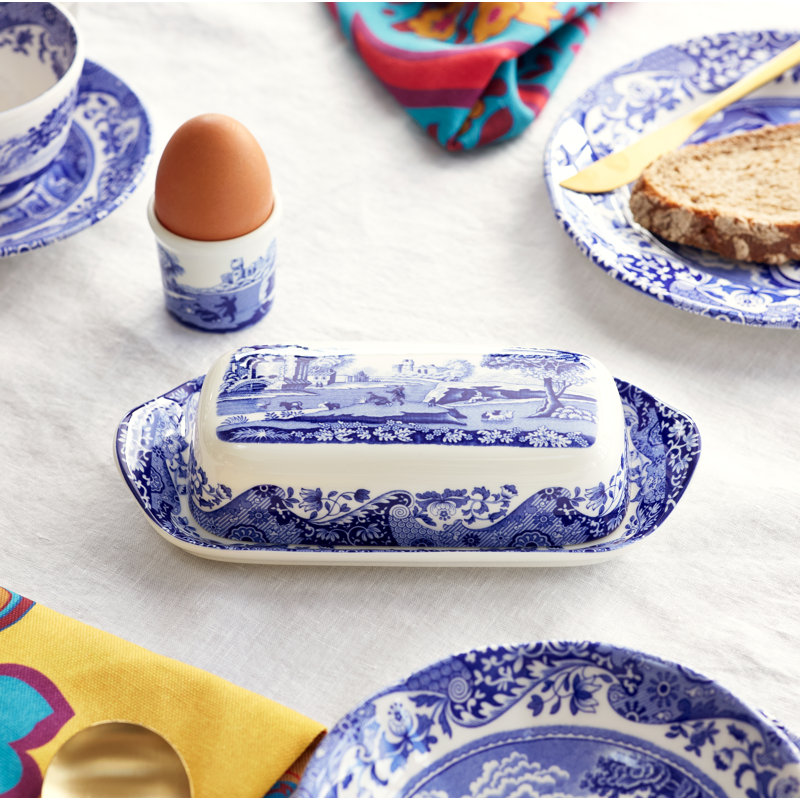 Beurrier italien Spode 8 x 4 po