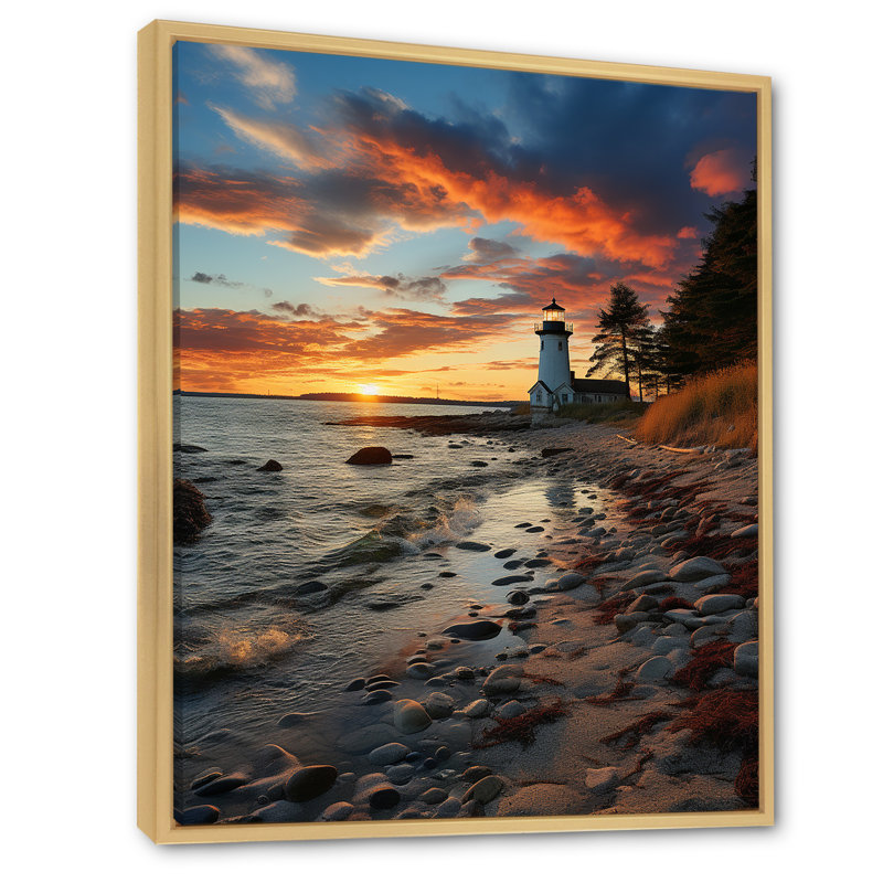 Rhode Island Landscape - Cityscapes Canvas Wall Art, H 20 po x l 12 po x P 1 po, Cadre naturel flottant