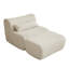 Cream Corduroy Loveseat Sofa - Cloud Boneless Design Modern Modular Sectional for Living Room, Plush Comfort No Assembly