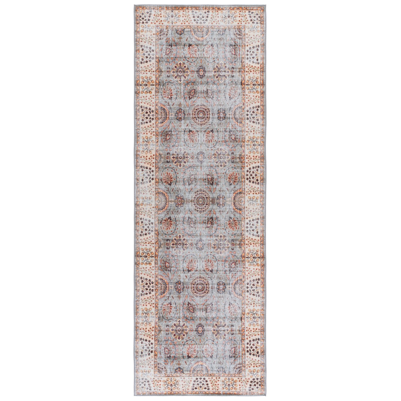 Tapis oriental performant lavable à la machine Tucson 204 M / W S / R, Tapis de couloir 2 pi 6 po x 8 pi