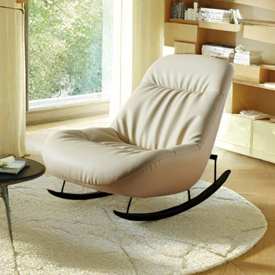 Chaise berçante moderne rembourrée