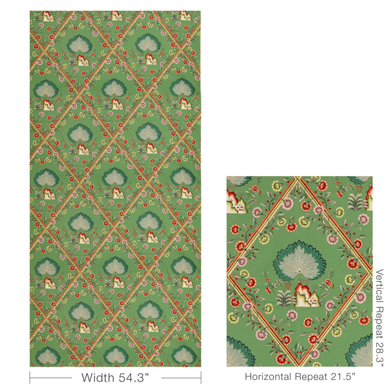 Louverne Loire 100% Cotton Fabric, Emerald