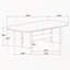 Table basse rectangulaire Beige Oak Coastal