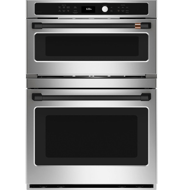 Café 30" Self-Cleaning Convection Electric Double Wall Oven with Built-in Microwave