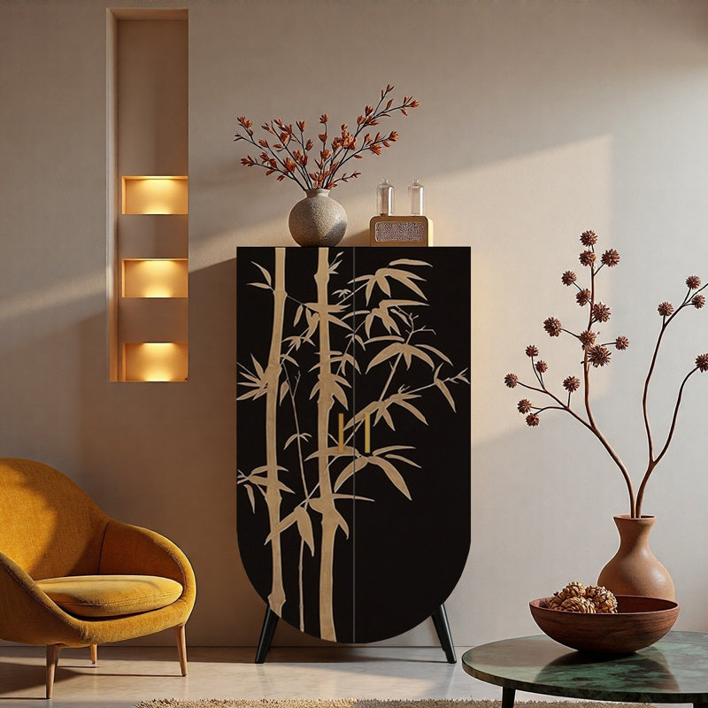 Garde-robe de chambre à coucher à double porte, Noir