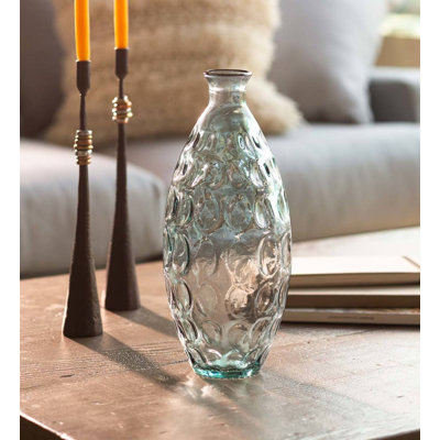 Vase de table en verre 12,5 "Amber