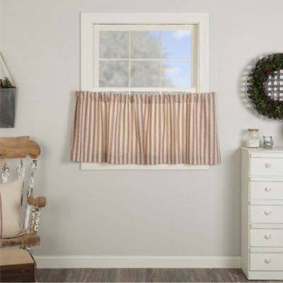Market Place Red Ticking Stripe Tier Set of 2