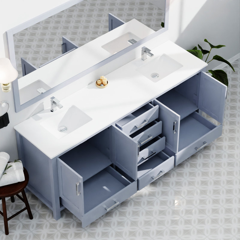 Double Bath Vanity 84 In. W X 22 In. D