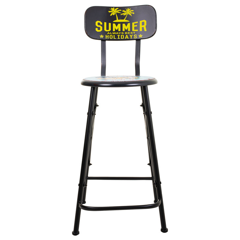 Tatianina Counter Stool with Metal Frame