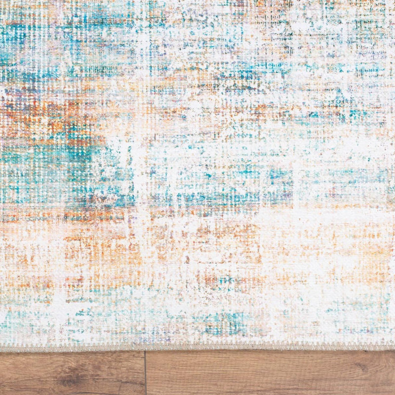 Premium Machine Washable Carpet, 4.6 x 6.2 Feet, 100% Polyester, 1850 g/m² | Pile Height: 0.2 Inches | Eco-Friendly Recycled Poly Cotton Underside | Perfect for Living Room, Bedroom, and High-Traffic Areas