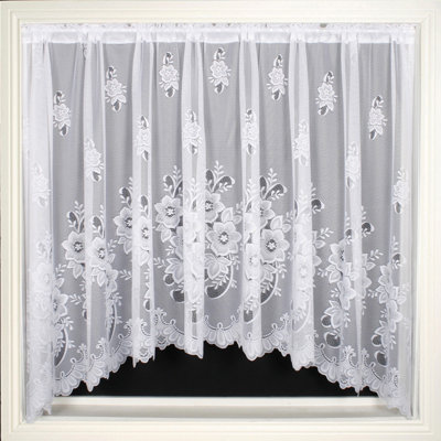 Grantfork Slot Top Semi Sheer Curtain