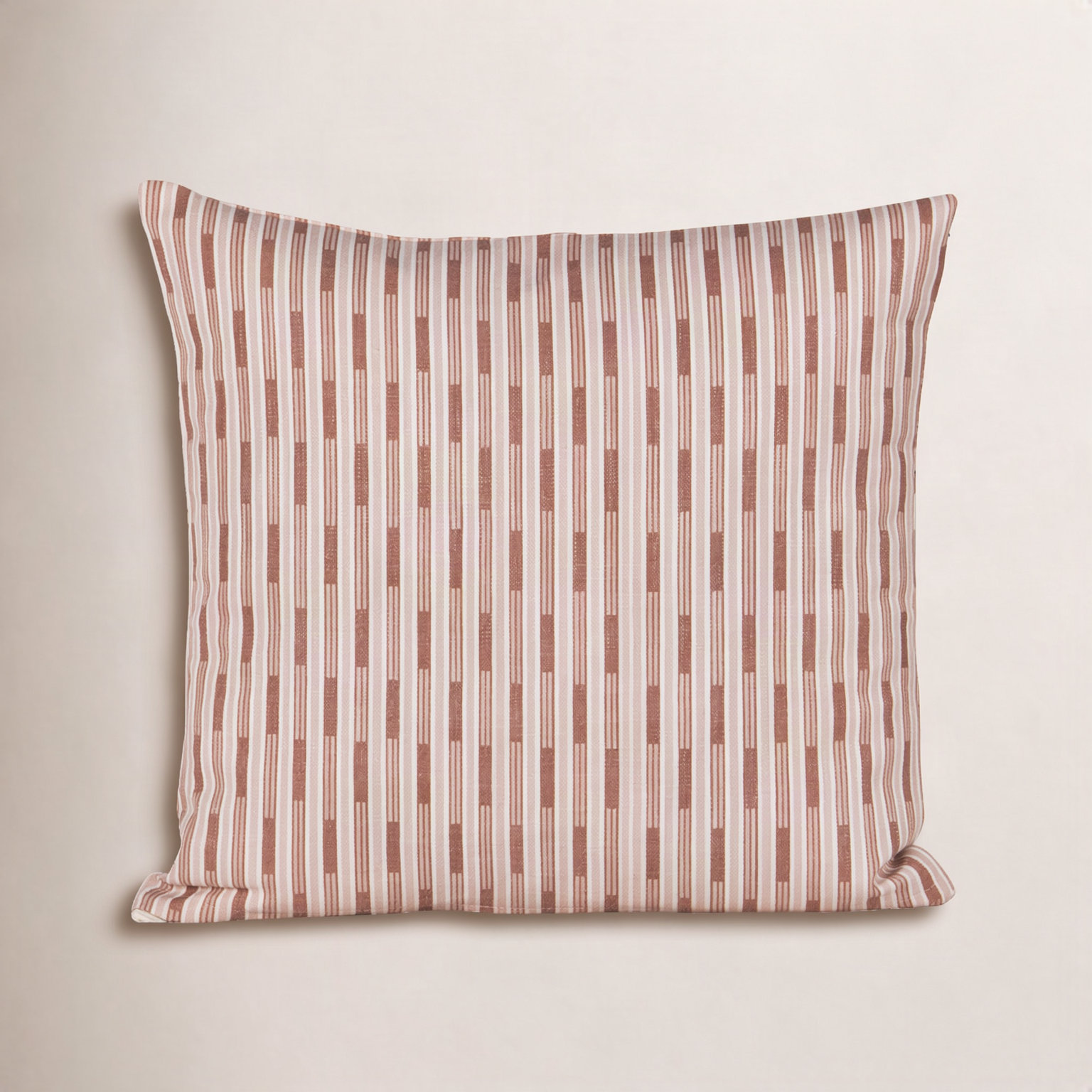 Benton Throw Pillow, Square 20", Polyester, Red