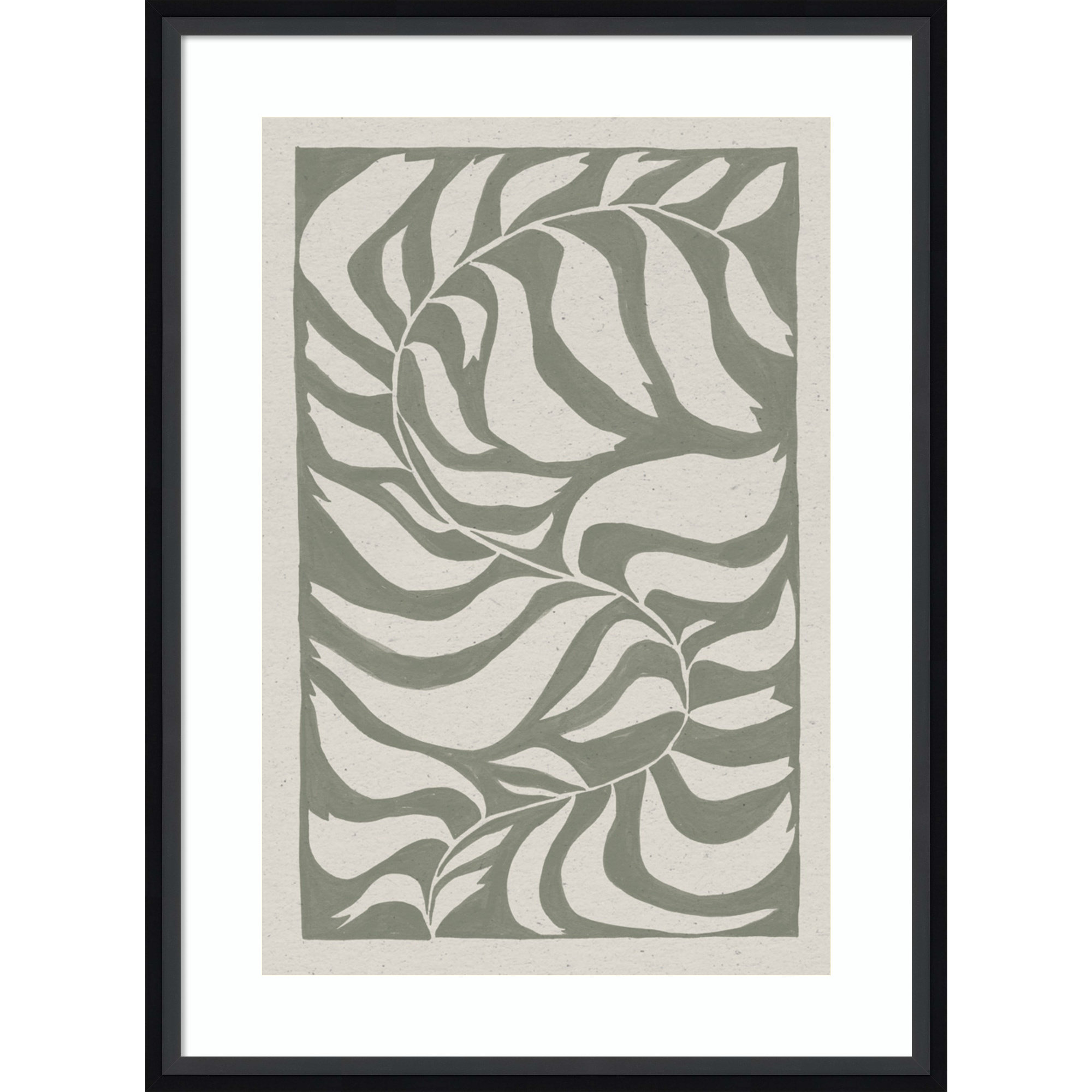 Winding Vine by Moira Hershey, 25" H x 19" W x 2" D, Black